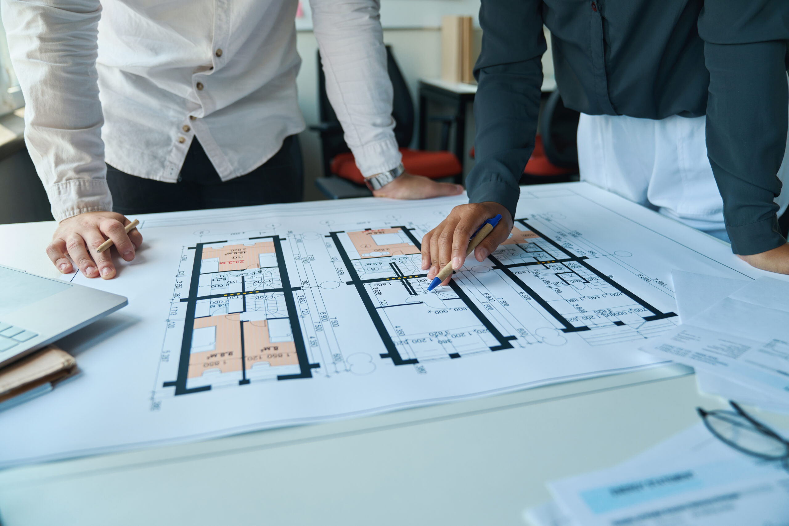 Planos de un departamento en proyecto inmobiliario